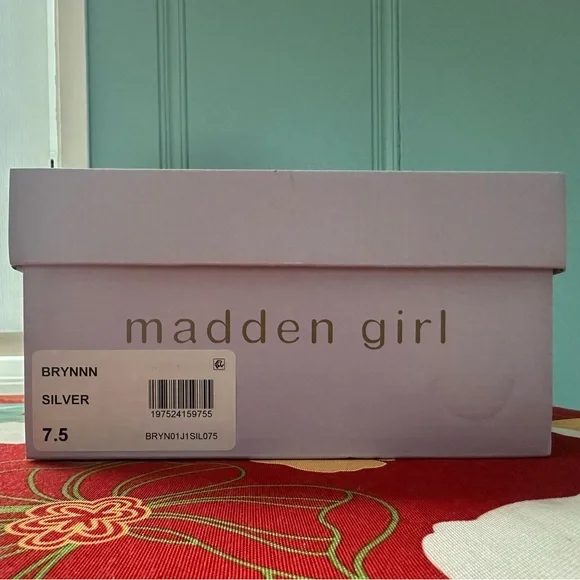 NWT Madden Girl Metallic Silver Heels - Picture 5 of 5